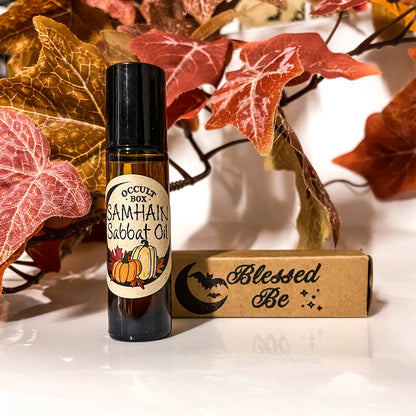 Samhain Sabbat oil - witchcraft anointing altar Halloween