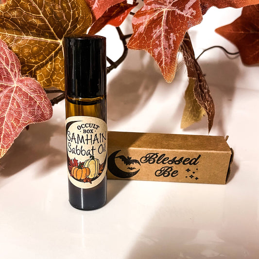 Samhain Sabbat oil - witchcraft anointing altar Halloween